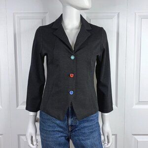 KATRIN LEBLOND women's gray blazer small LIKE NEW!!!